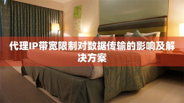 代理IP带宽限制对数据传输的影响及解决方案