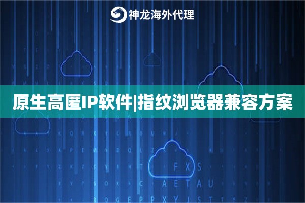 原生高匿IP软件|指纹浏览器兼容方案