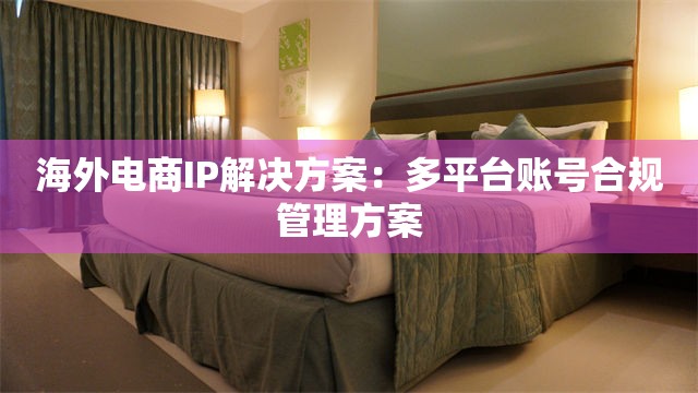 海外电商IP解决方案：多平台账号合规管理方案