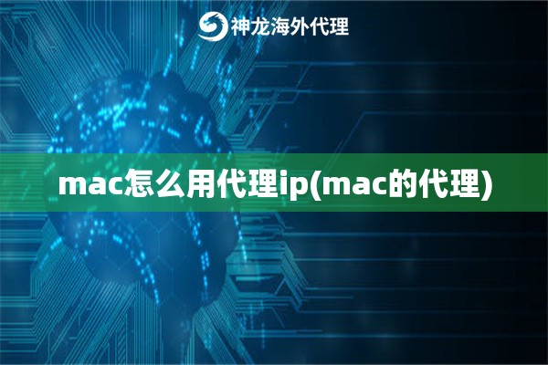 mac怎么用代理ip(mac的代理)