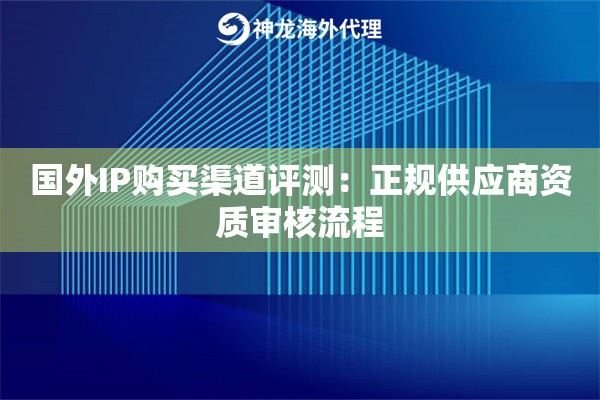 国外IP购买渠道评测：正规供应商资质审核流程