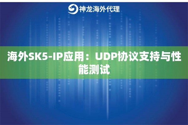 海外SK5-IP应用：UDP协议支持与性能测试