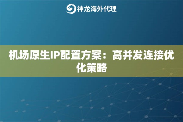 机场原生IP配置方案：高并发连接优化策略
