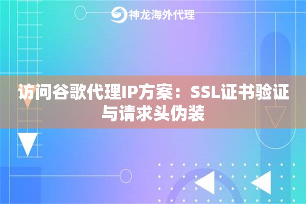 访问谷歌代理IP方案：SSL证书验证与请求头伪装