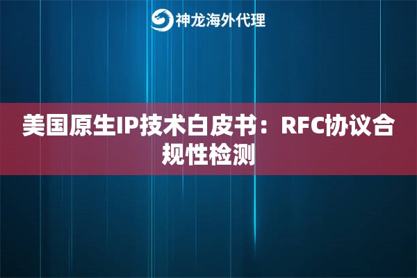 美国原生IP技术白皮书：RFC协议合规性检测