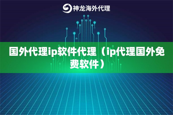 国内代理ip软件代理（ip代理国内免费软件）