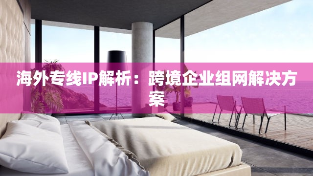 海外专线IP解析：跨境企业组网解决方案