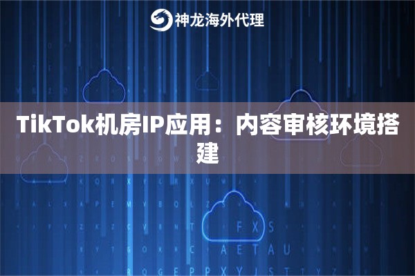 TikTok机房IP应用：内容审核环境搭建