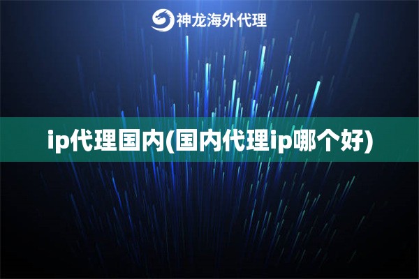 ip代理国内(国内代理ip哪个好)