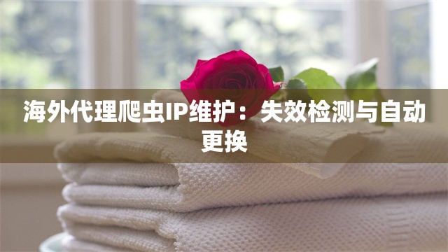 海外代理爬虫IP维护：失效检测与自动更换