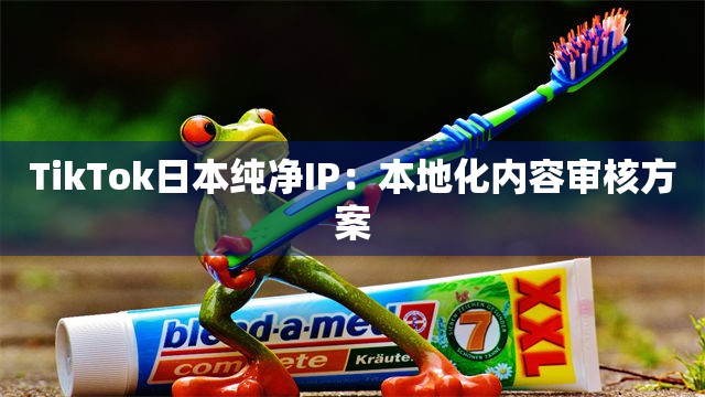 TikTok日本纯净IP：本地化内容审核方案