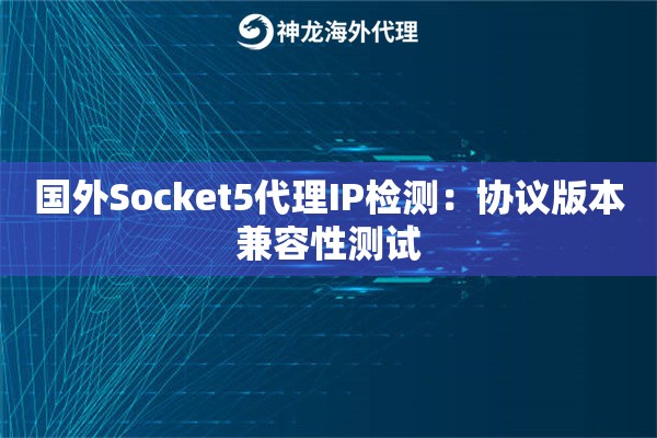 国外Socket5代理IP检测：协议版本兼容性测试