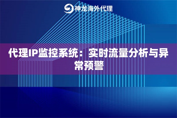 代理IP监控系统：实时流量分析与异常预警