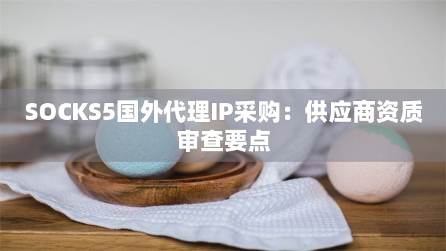 SOCKS5国外代理IP采购：供应商资质审查要点