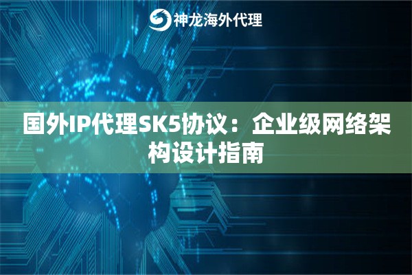 国外IP代理SK5协议：企业级网络架构设计指南