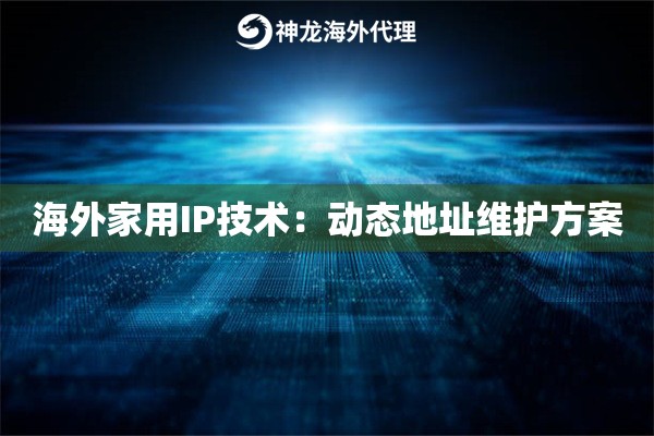 海外家用IP技术：动态地址维护方案
