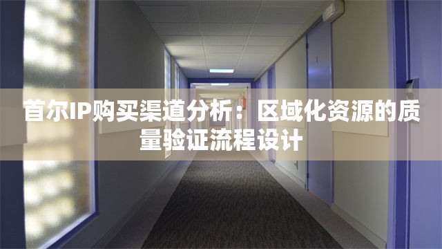 首尔IP购买渠道分析：区域化资源的质量验证流程设计