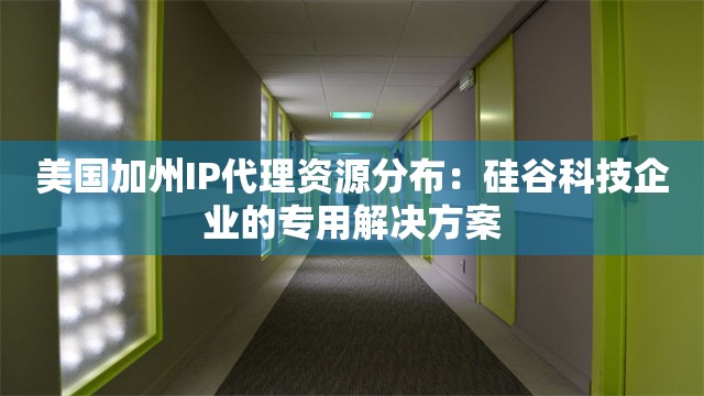 美国加州IP代理资源分布：硅谷科技企业的专用解决方案