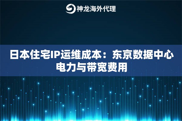 日本住宅IP运维成本：东京数据中心电力与带宽费用