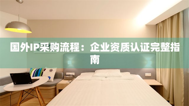 国外IP采购流程：企业资质认证完整指南