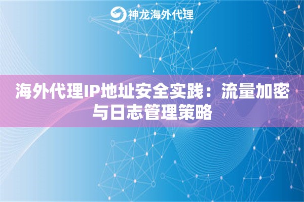 海外代理IP地址安全实践：流量加密与日志管理策略