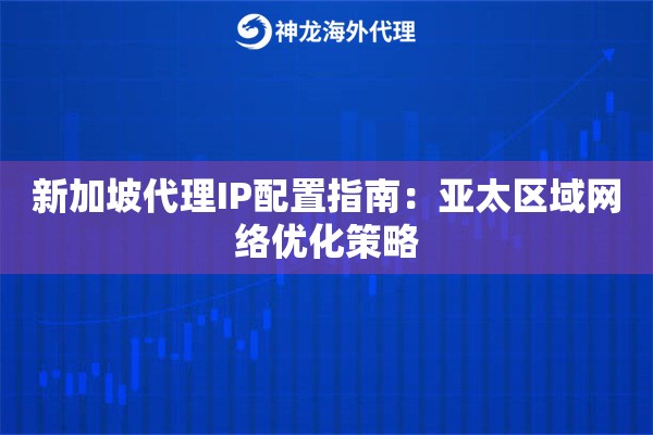 新加坡代理IP配置指南：亚太区域网络优化策略