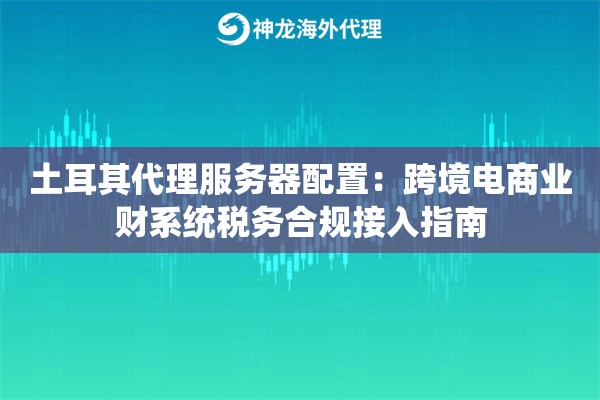 土耳其代理服务器配置：跨境电商业财系统税务合规接入指南