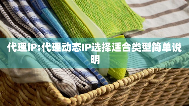 代理iP:代理动态IP选择适合类型简单说明