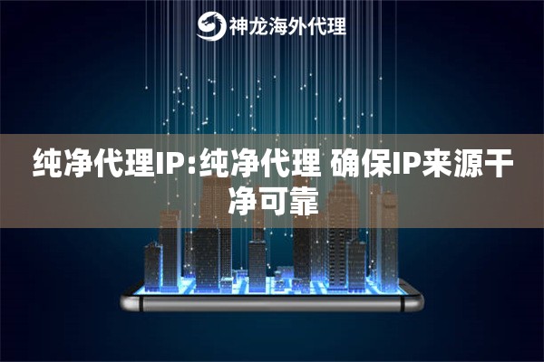 纯净代理IP:纯净代理 确保IP来源干净可靠