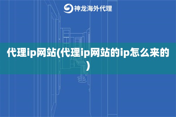 代理ip网站(代理ip网站的ip怎么来的)