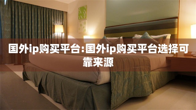 国外ip购买平台:国外ip购买平台选择可靠来源