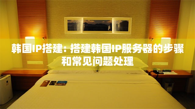 韩国IP搭建: 搭建韩国IP服务器的步骤和常见问题处理