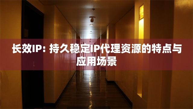 长效IP: 持久稳定IP代理资源的特点与应用场景