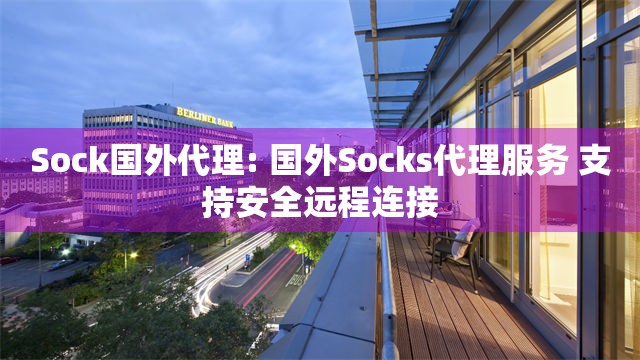 Sock国外代理: 国外Socks代理服务 支持安全远程连接