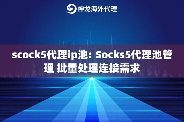 scock5代理ip池: Socks5代理池管理 批量处理连接需求
