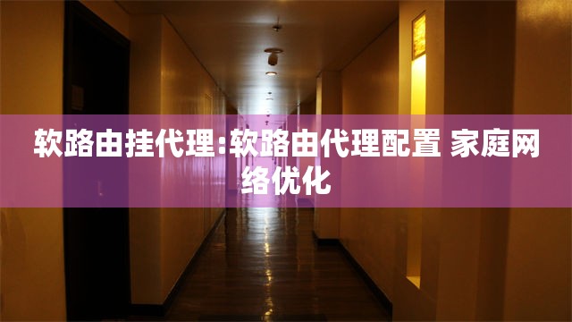 软路由挂代理:软路由代理配置 家庭网络优化