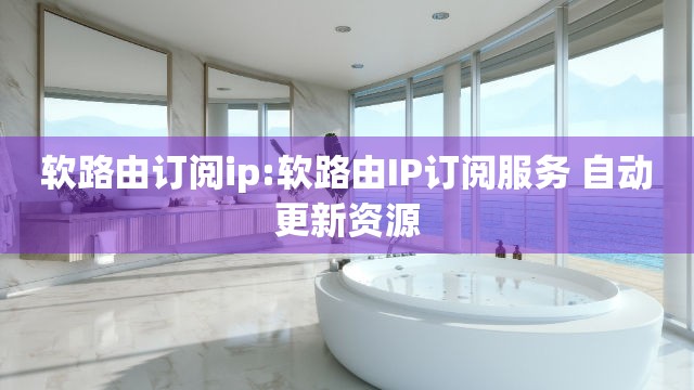软路由订阅ip:软路由IP订阅服务 自动更新资源