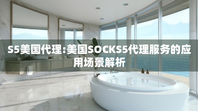 S5美国代理:美国SOCKS5代理服务的应用场景解析