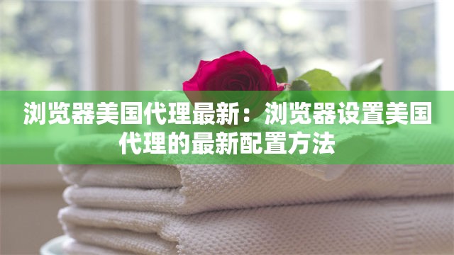 浏览器美国代理最新：浏览器设置美国代理的最新配置方法