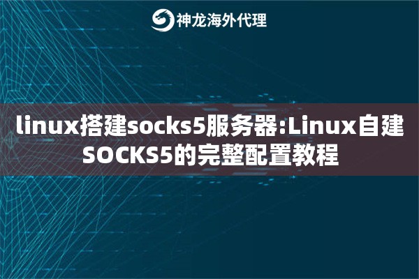 linux搭建socks5服务器:Linux自建SOCKS5的完整配置教程
