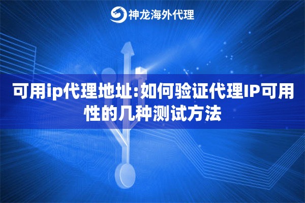 可用ip代理地址:如何验证代理IP可用性的几种测试方法