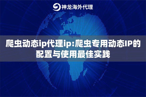 爬虫动态ip代理ip:爬虫专用动态IP的配置与使用最佳实践