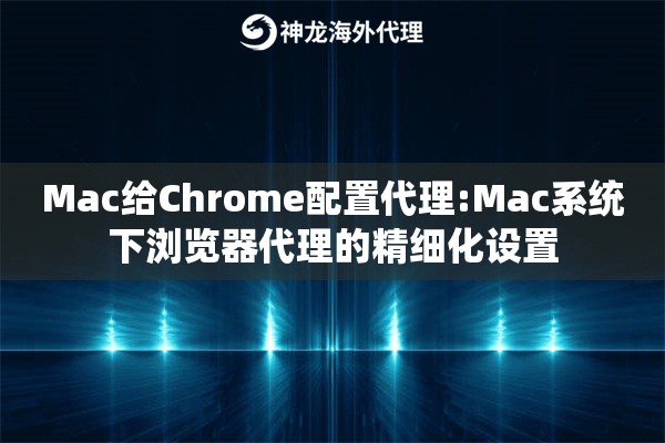 Mac给Chrome配置代理:Mac系统下浏览器代理的精细化设置