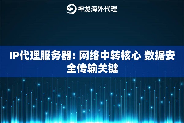 IP代理服务器: 网络中转核心 数据安全传输关键