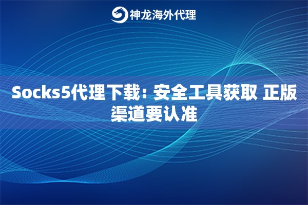 Socks5代理下载: 安全工具获取 正版渠道要认准
