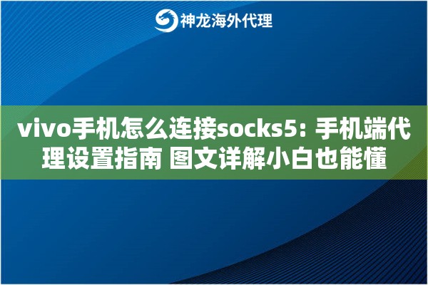 vivo手机怎么连接socks5: 手机端代理设置指南 图文详解小白也能懂