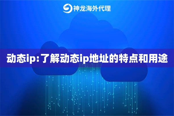 动态ip:了解动态ip地址的特点和用途 动态ip:了解动态ip地址的特点和用途