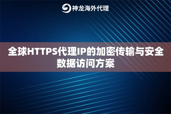 全球HTTPS代理IP的加密传输与安全数据访问方案