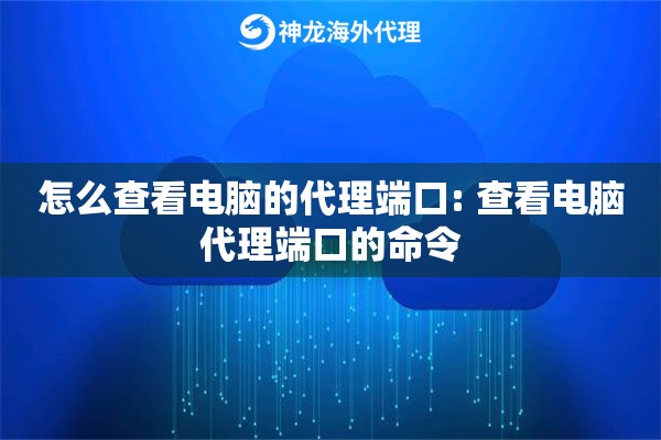 怎么查看电脑的代理端口: 查看电脑代理端口的命令 怎么查看电脑的代理端口: 查看电脑代理端口的命令