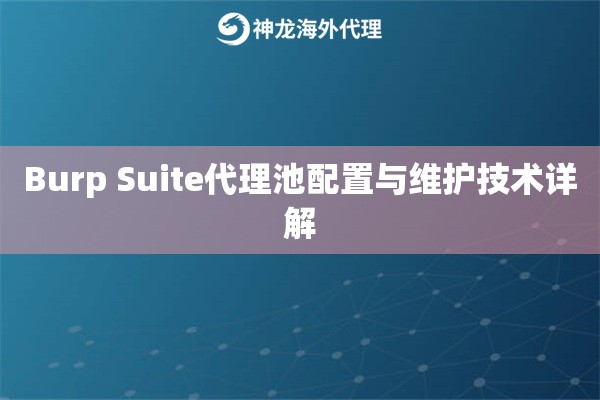 Burp Suite代理池配置与维护技术详解